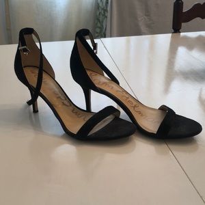 Sam Edelman Black single strap cocktail heel